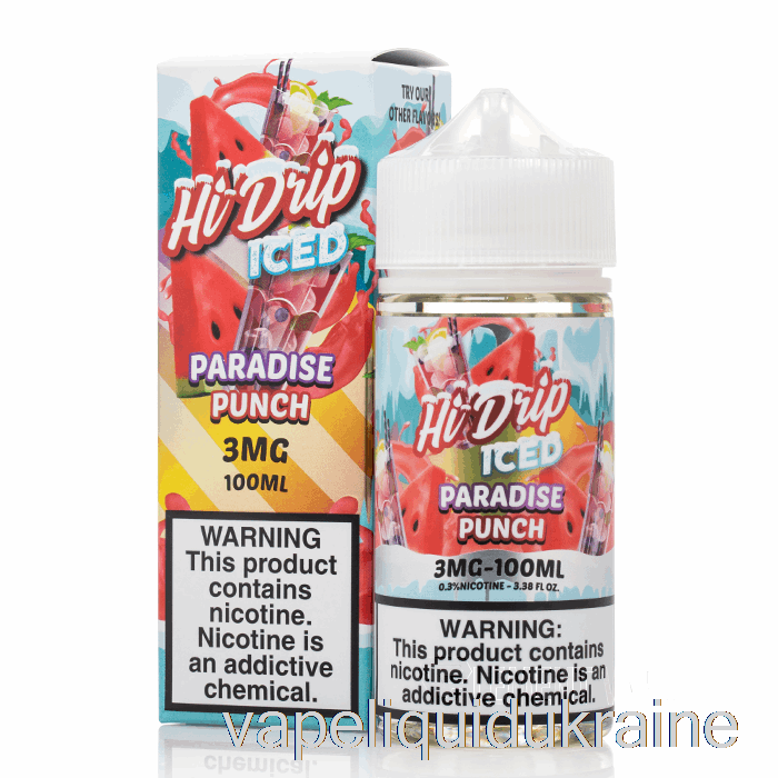 Vape Ukraine ICED Paradise Punch - Hi-Drip E-Liquids - 100mL 3mg